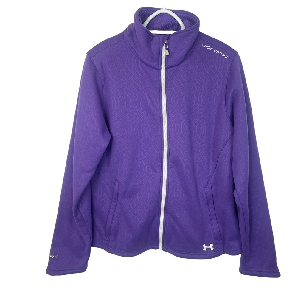 Under Armour Purple Long Sleeved Full Zip Sweatshirt Size XL